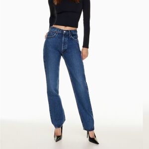 NWT Lana Mid Rise Straight Jeans Agolde in Sphere